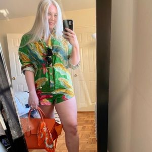 Farm Rio Linen Romper (M)